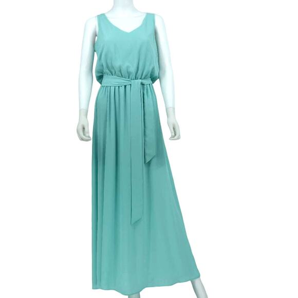 Show Me Your Mumu Women Kendall Maxi Sleeveless Dress Sea Glass Medium - Picture 2 of 7